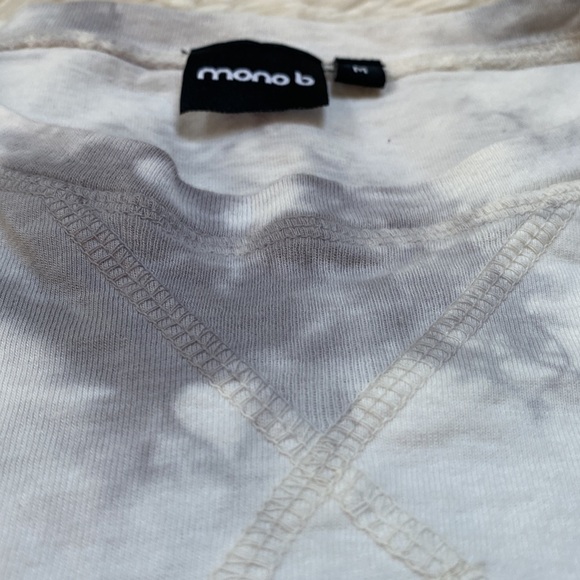 Mono B Tie Dye Top 💗 Gray & White - Picture 12 of 14